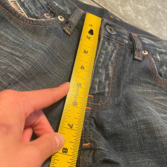 Vintage Y2K Diesel Industry Zink Low Rise Bootcut Denim Jeans 30x29 Italy Cotton - Picture 11 of 13